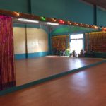 Studio A, our larger studio room for rent has mirrors and multiple lighting options. Floor Polish Dance + Fitness Studio.
