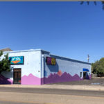 The Floor Polish Dance + Fitness studio building and parking lot. Fronting Stone avenue in downtown Tucson.
